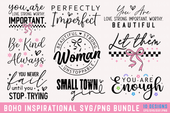 Download Boho Inspirational Svg Png Bundle - Inspirational svg Collection