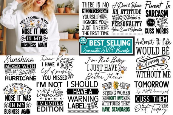 Download Sarcastic SVG Bundle,Motivational SVG - Premium Resources